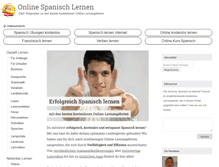 Tablet Screenshot of online-spanisch-lernen.de